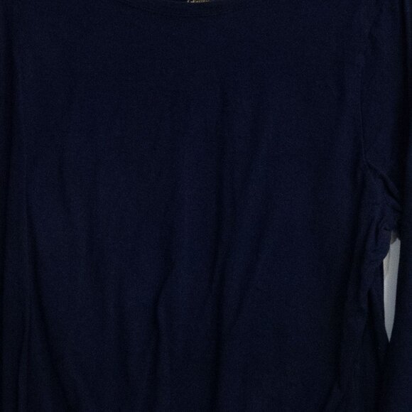 Mens Navy Blue Long Sleeve Shirt By Faded Glory - Picture 3 of 8